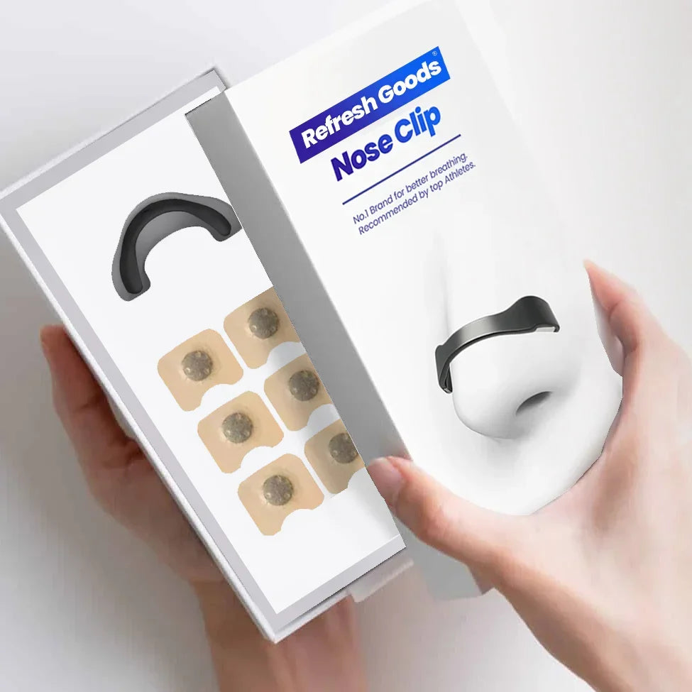 Magnetic nasal clip for easier breathing
