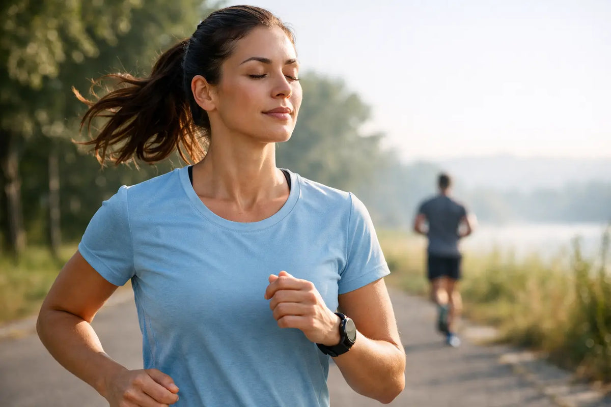 Breathing through your nose while running without forcing it